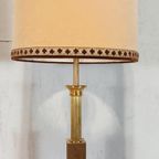Set Van 2 Grote Vintage Klasiek Messing Tafellampen thumbnail 6