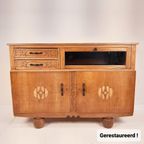 Antiek Art Nouveau Dressoir | Vintage 1920S | Jugendstil | Volledig Gerestaureerd thumbnail 2