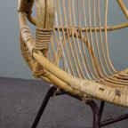 Leuke Rotan Fauteuil Met Armleuningen, Dutch Design, 1960 thumbnail 8