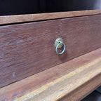 Prachtig Antiek Eiken Kabinet, 4 Deurs Kast, 221 Cm Hoog En 150 Breed thumbnail 4