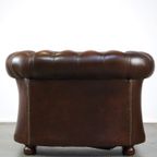 Prachtige Engelse Bruine Rundleren Chesterfield Clubfauteuil Met Uitmuntende Kleuren thumbnail 5