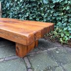 Brutalistische Wabi-Sabi Massief Eiken Salontafel thumbnail 6
