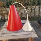 Vintage - Hanglamp - Kegelvorm - Rood - Ikea thumbnail 9