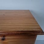 Vintage Grenen Apothekerskastje Toonbank Commode. thumbnail 7