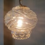 Mooie Franse Hanglamp In Een Prachtige 'Bubble Design' En Met Ketting Met Messing Delen. thumbnail 10