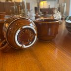 Vintage Brown Espresso Cups - Fina thumbnail 3