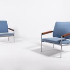 Pair Of Lounge Chairs By Kay Boeck Hansen For Fritz Hansen, 1970’S Denmark thumbnail 2