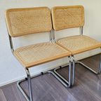 2X Cesca Beuken Stoelen Marcel Breuer thumbnail 6