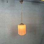 Art Deco Lamp – Rosé Opaline thumbnail 8