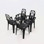 Set Of 4 Boston Chairs By Pierre Paulin For Henry Massonnet France 1980S thumbnail 7
