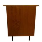 Vintage Bureau Desk Jaren 60 Teak Fineer Werkplek thumbnail 14