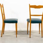 Set Of 6 Italian Modern Dinning Chairs From 1950’S thumbnail 6