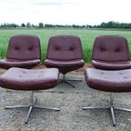 Vintage Fauteuils (3) Met Hocker (2) thumbnail 7