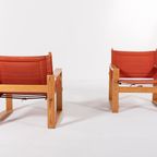 Pair Of Safari Chairs By Børge Jensen For Bernstoffsminde Møbelfabrik, 1960S thumbnail 5