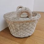 Brocante Franse Stenen Tuinvaas, Bloempot Tuinpot Steen 404 thumbnail 8