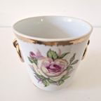 Vintage Bloempot Jaren 60 Kitsch Rozen Bloempotje thumbnail 2