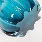 Murano - Vaas - Aqua Blauw - Italie - 3E Kwart 20E Eeuw thumbnail 6