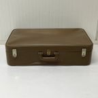 Bruine J70 Skai Koffer Brocante Opberger Suitcase thumbnail 5