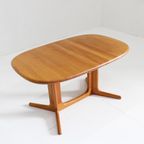 Vintage Glostrup Deense Ovalen Uitschuifbare Eettafel Tafel Massief Teak thumbnail 4