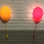 Set Van 2 Vintage Ikea Ballon Wandlampen thumbnail 11