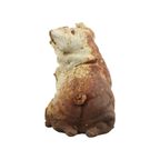 Oud Tuinornament Gietijzer Varken Maïskolven Beeldje Roestkleur thumbnail 8