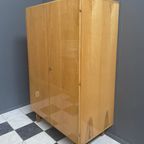 Hang Wardrobe Cabinet In Ash Wood By František Mezulánik For Novy Domov thumbnail 4