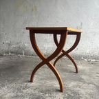 X-Shaped Leg Side Table thumbnail 7