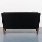 Mid-Century Danish Modern Sculptural Two Seats Sofa / 2 Zitsbank From Eilersen, 1960’S thumbnail 7