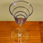 Vintage Borrelglazen Borrelglaasjes Cocktailglazen Glazen Blauw Zilver thumbnail 8