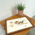 Houten En Aardewerk Dienblad Met Bloemen thumbnail 10