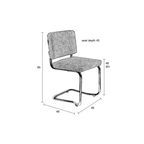 Set Van 2 Zuiver Teddy Kink Chair Pink thumbnail 16