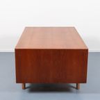 1950’S Danish Modern Architectural Teak Desk / Bureau thumbnail 9