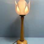 Nederlands Witte Tulp Lamp Van Bonydesign (Niet Gesigneerd), Tafellamp, Bureaulamp thumbnail 4