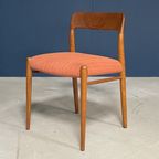 Vintage Eetkamerstoelen- Niels Otto Møller – Model 75 – Jaren 60 thumbnail 7