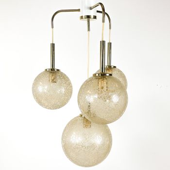Vintage 4 Punts Hanglamp Doria Leuchten