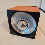 Vintage Spot Philips Cube Light Oranje Lamp Jaren 70 thumbnail 8
