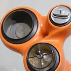 Vintage Sigarettenhouder, Rookwarenstandaard - Jaren '70, Oranje thumbnail 4