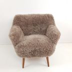 Vintage Bankje En Fauteuil Pluche Teddy Bruin Nieuw Bankstel thumbnail 4