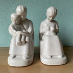 Dutch Schoonhoven Ceramic Bookends By Fancoise Carbius For Nbc thumbnail 7