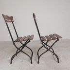 Set Van 2 Klapstoelen, Terrasstoelen, Jaren 30 thumbnail 10