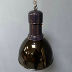 Grote Zwart Emaille Bauhaus Fabriekslamp thumbnail 2