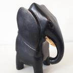 Antieke Houten Olifant Hangpot Hangbakje thumbnail 3