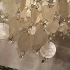 Capiz Schelpen Hanglamp Vintage Chrome Frame thumbnail 12