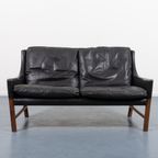 Mid-Century Danish Modern Sculptural Two Seats Sofa / 2 Zitsbank From Eilersen, 1960’S thumbnail 3