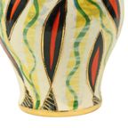 Fifties Dekselvaas H. Bequet Jupiter Handgeschilderd Keramiek thumbnail 9