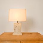 Mid Century Travertin Table Lamp thumbnail 3