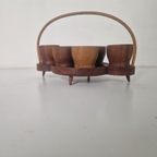 Mid Century Teak Eierdopjes Vintage Design thumbnail 4