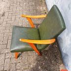 Vintage Jaren 60 Groene Deense Fauteuil thumbnail 3