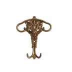 Mooie Vintage Bronzen Gepatineerde Kleding/Hoedenhaak, Jaren '50. thumbnail 3