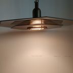 Vintage Verstelbare Octagon Massive Glazen Plafondlamp (geborsteld Messing) thumbnail 6